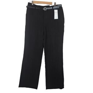 NWT Charter Club Black Trouser Pant with Belt